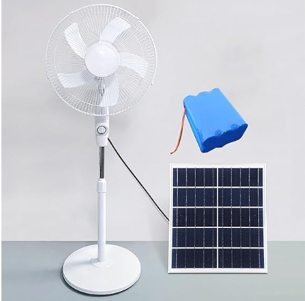 Ventilador Recargable con panel Solar 15"