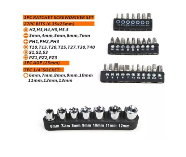 Kit Destornillador 35Pzas - Imagen 4